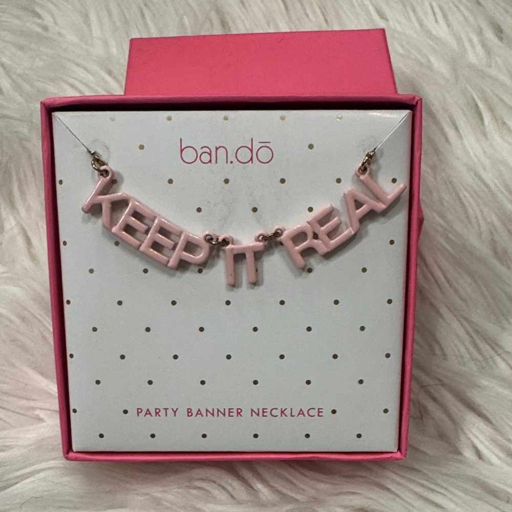 Ban.do Pink 'Keep It Real' Necklace